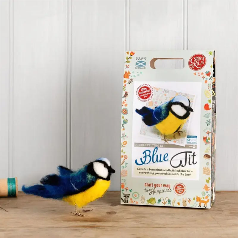 Kit artigianale per infeltrimento - realizza un British Birds Blue