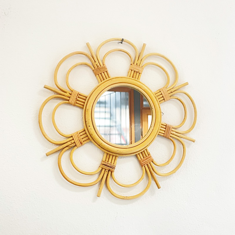 Specchio decorativo in rattan - Flor - Bakker made with love -   - Shop