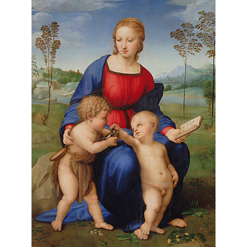 Cartolina: Madonna del Cardellino 