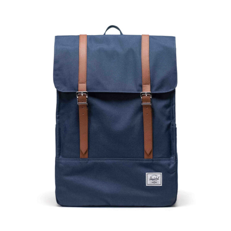 Cartella per la scuola Herschel in tessuto con doppia cinghia - blu navy 