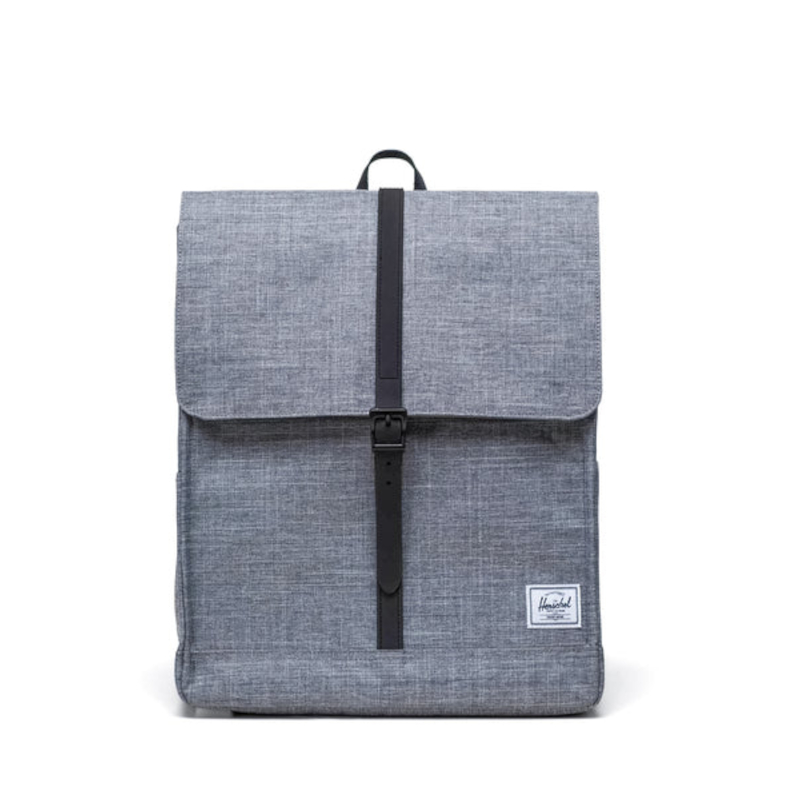 Cartella per la scuola Herschel in tessuto con cinghia - grigio melange