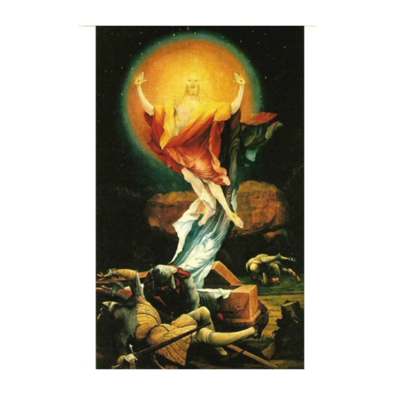 Cartolina: Resurrezione di Cristo di Matthias Grunewald