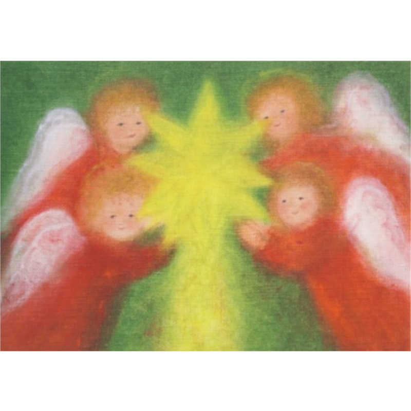 Cartolina: I quattro angeli del Natale