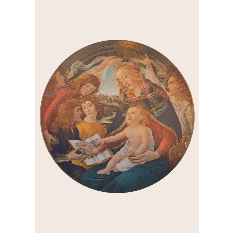 Cartolina: La Madonna del Magnificat di Botticelli