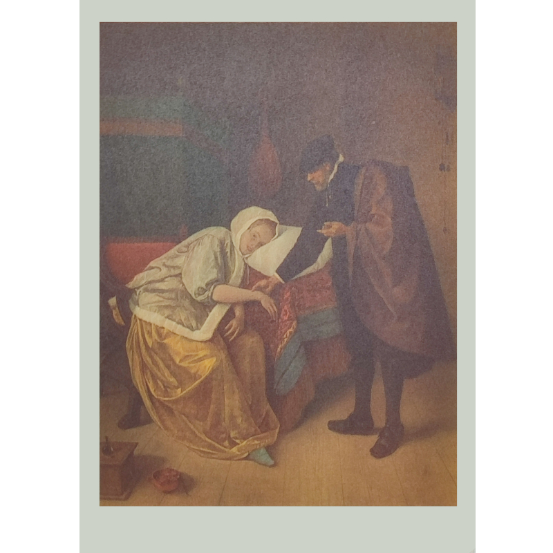 Cartolina: La donna malata di Jan Steen