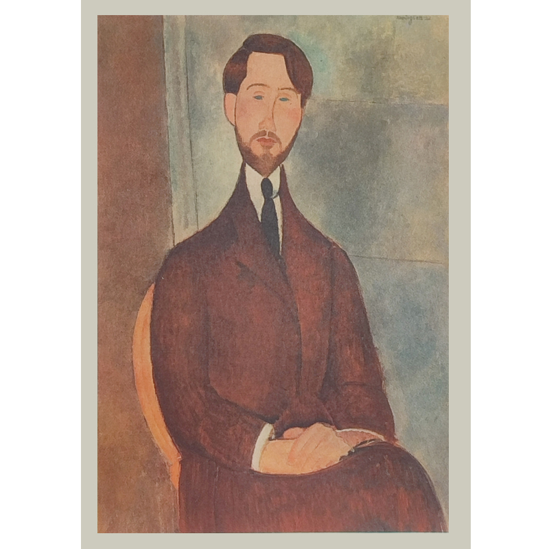 Cartolina: Ritratto di Leopold Zborowski di Modigliani