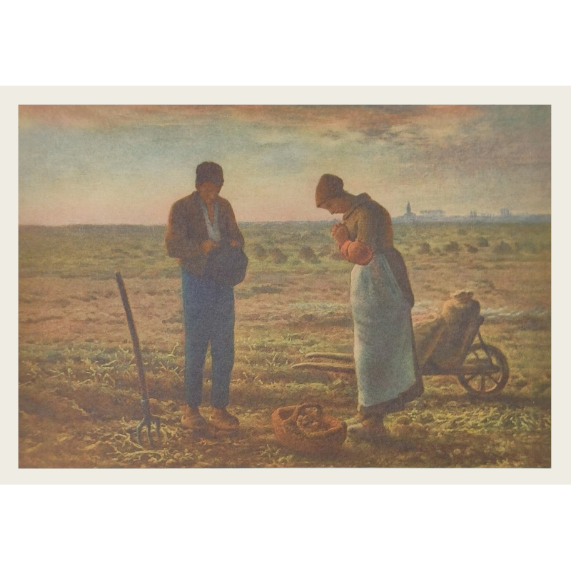 Cartolina: Angelus di Jean-Francois Millet