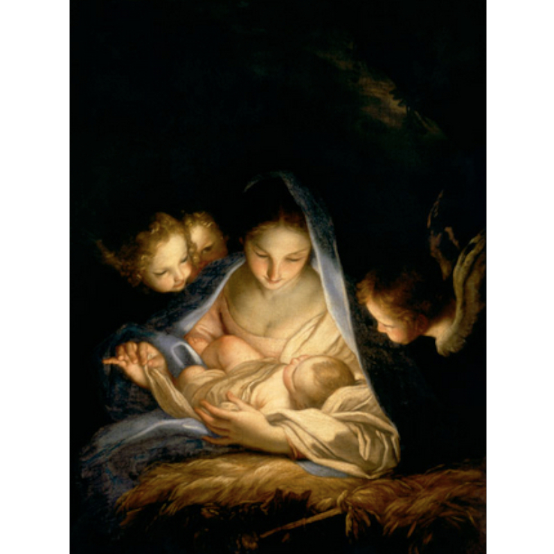 Stampa grande 69x55cm - Santa notte di Carlo Maratta