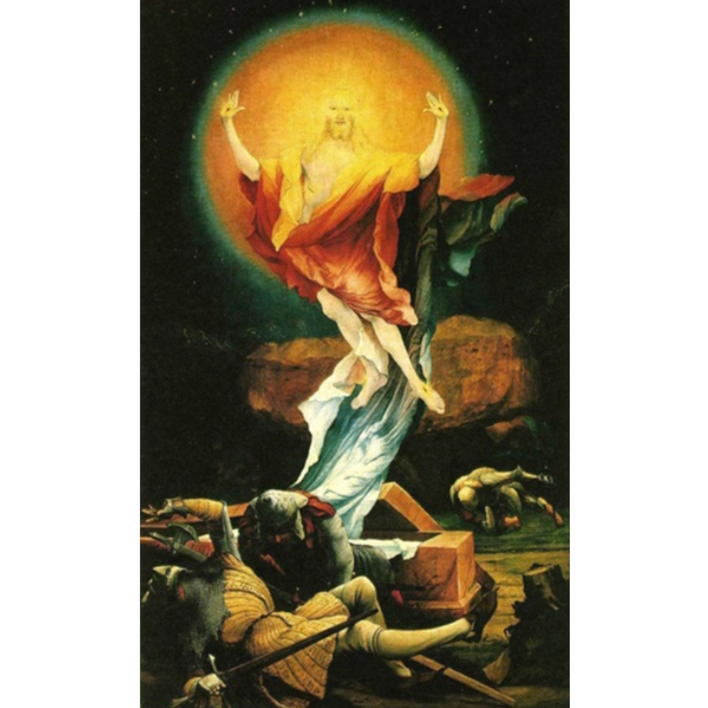 Stampa Media 45x32cm - Resurrezione di Cristo di Matthias Grunewald