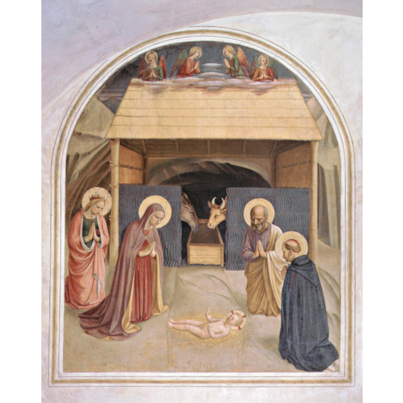 Stampa piccola 31x23 cm - La Natività del Beato Angelico