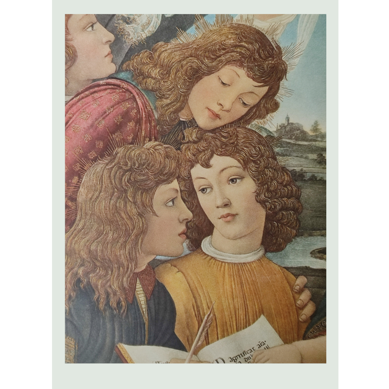 Stampa piccola (31x23cm) - Gruppo di figure (dettaglio del La Madonna del Magnificat)