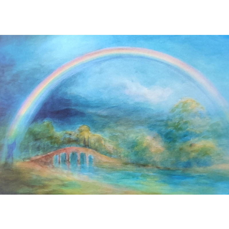 Cartolina: Un arcobaleno sul ponte 