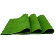 Feltro pannolenci pura lana colore verde - 3 fogli