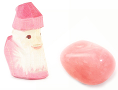 Nanetto dei minerali Rosa e pietra rosa